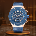 Roségold Blau